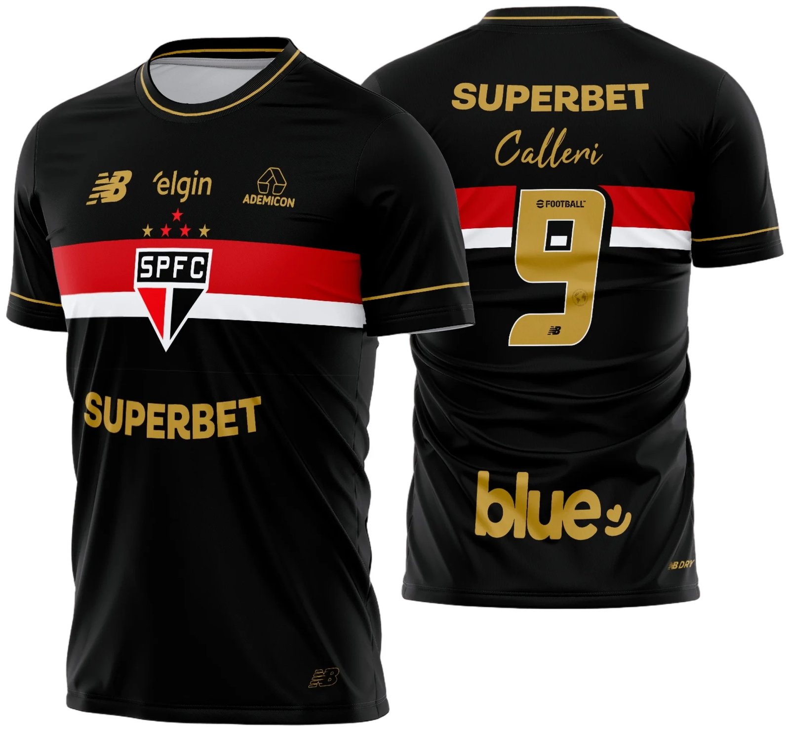 Arte Vetor Camisa São Paulo Terceira 2025-26 02