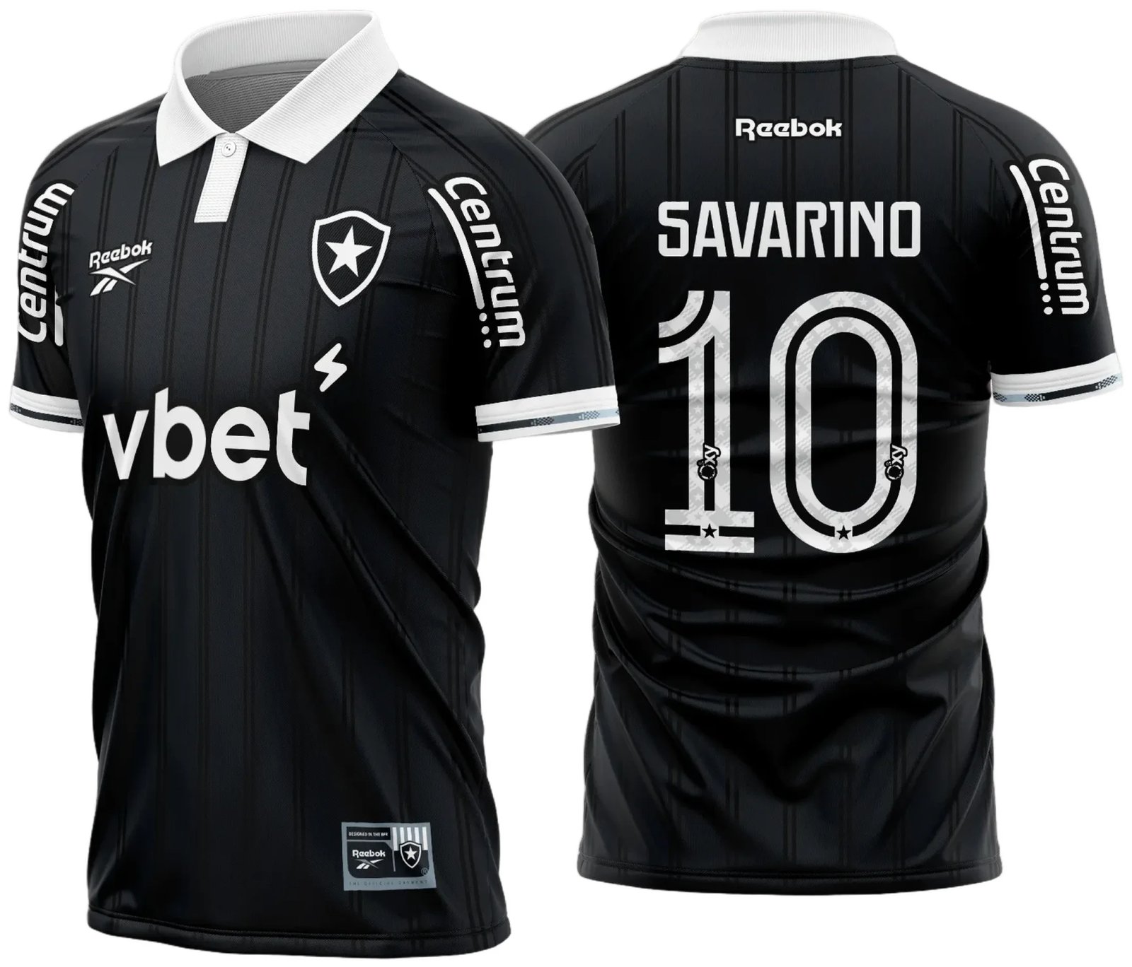 Arte Vetor Camisa Botafogo Reserva 2025 - 2026