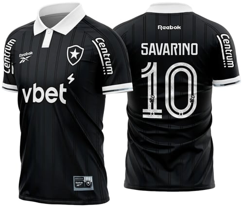 Arte Vetor Camisa Botafogo Reserva 2025 - 2026