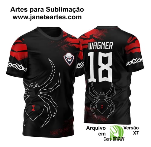 Arte Vetor Camisa Para InterClasse Aranha Viuva Negra 2023