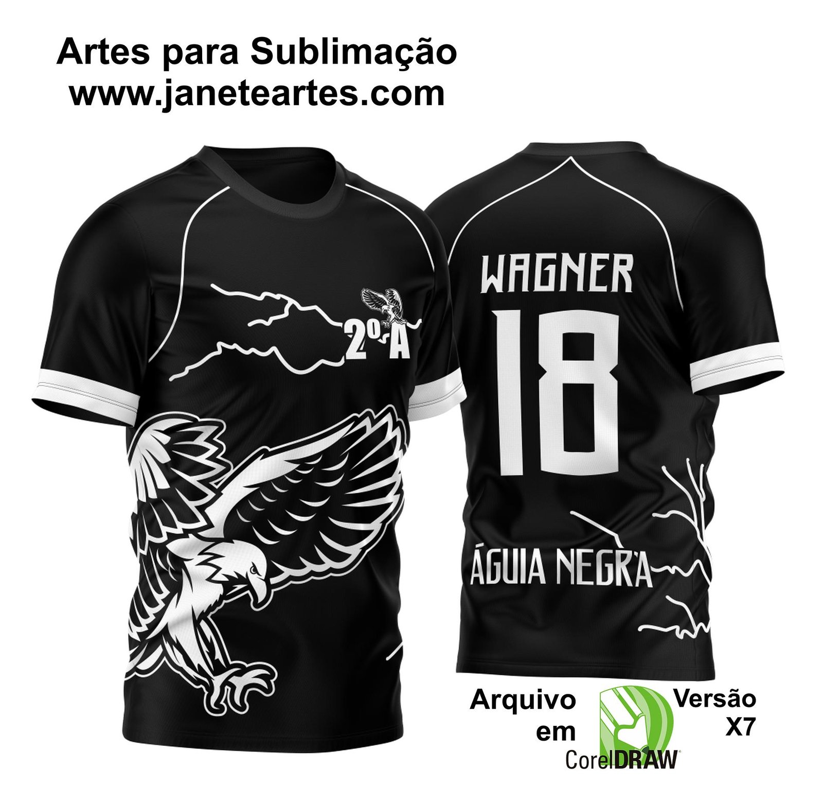 Arte Vetor Camisa Segundão Aguia Formandos 2023