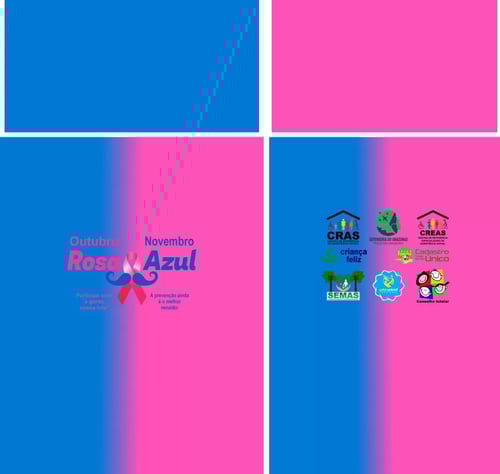 Arte Vetor Camisa Outubro Rosa Novembro Azul 2023 M2