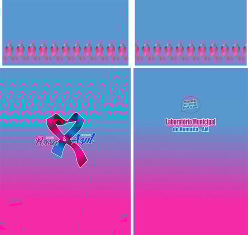 Arte Vetor Camisa Outubro Rosa Novembro Azul 2023 M3