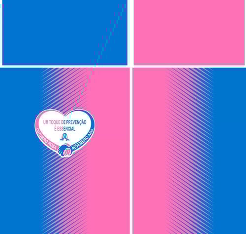 Arte Vetor Camisa Outubro Rosa Novembro Azul 2023 M4