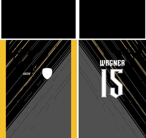 Arte Vetor Camisa Template Jersey Soccer M1