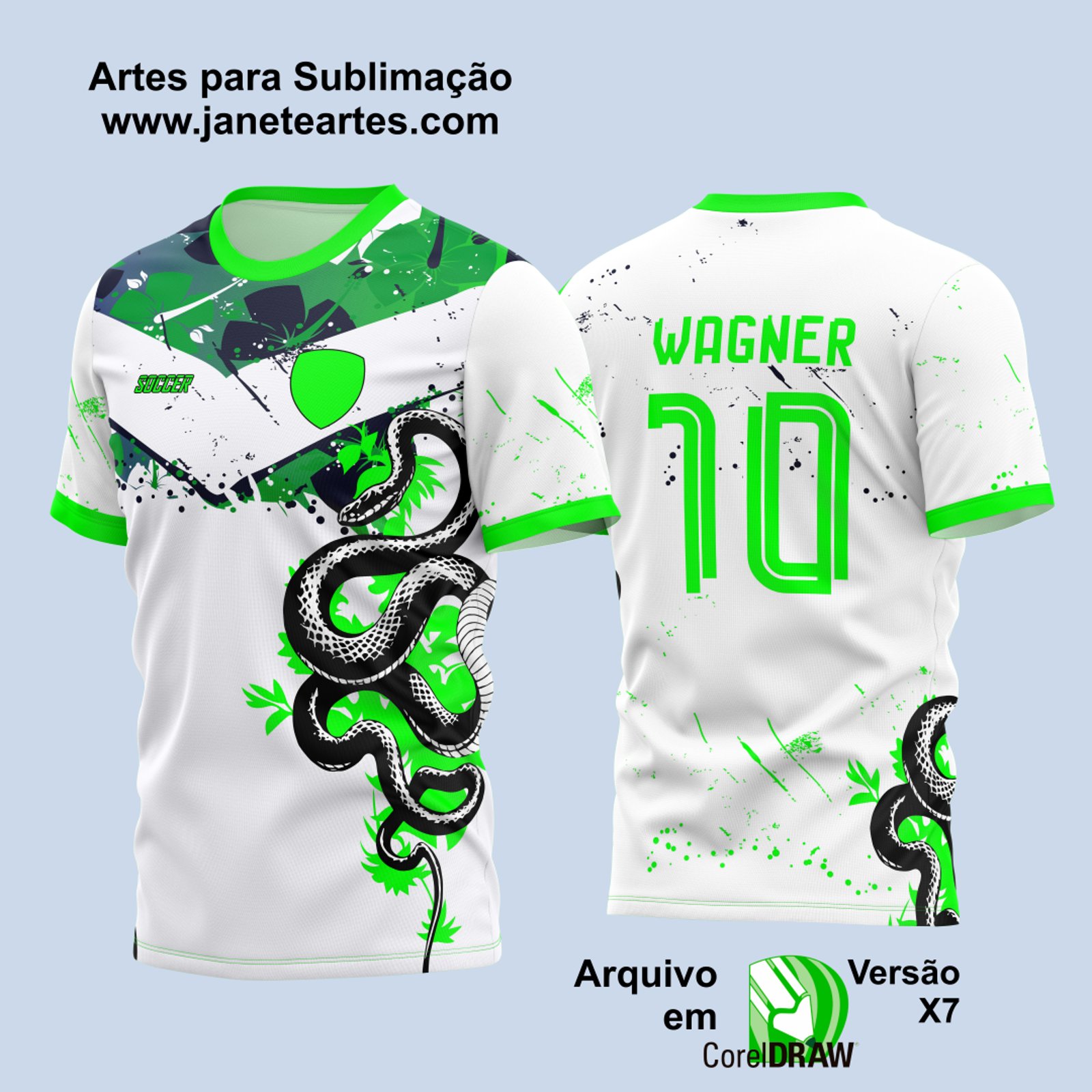 Arte Vetor Camisa Floral Cobra InterClasse 2023 Modelo 2