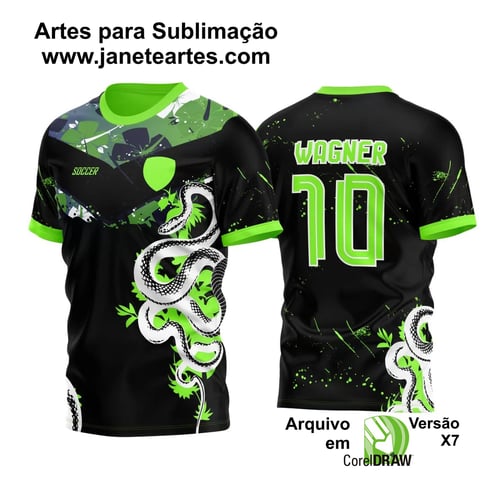 Arte Vetor Camisa Floral Cobra InterClasse 2023 Modelo 4