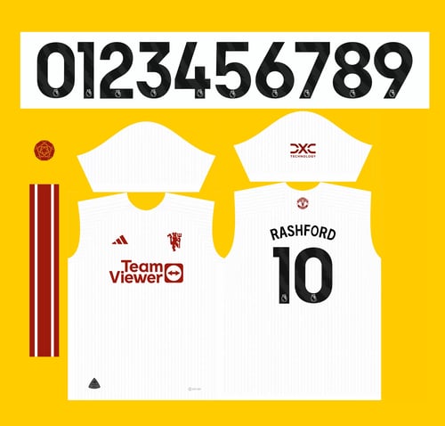 Arte Vetor Camisa Manchester United Terceira 2023 - 2024