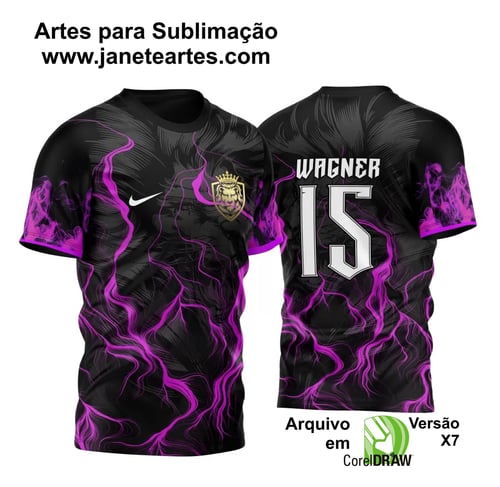 Arte Vetor Camisa para InterClasse Leão Fogo Rosa