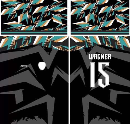 Arte Vetor Camisa Para InterClasse Fundo Geometrico 2023 Mod2