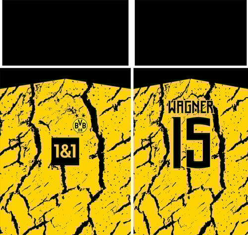 Arte Vetor Camisa Borussia Dortmund 2023 2024 Conceito