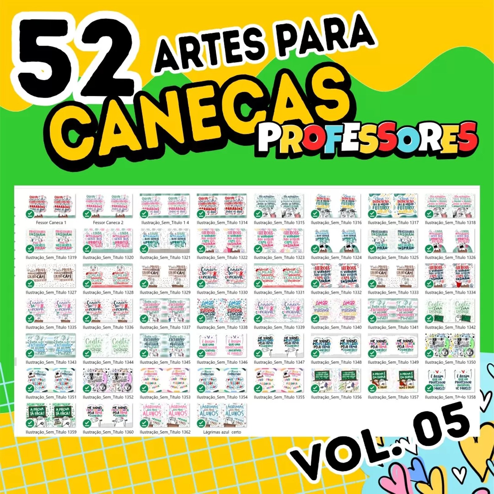 52 Artes Caneca Flork Dia dos Professores Arquivos em Png 2023