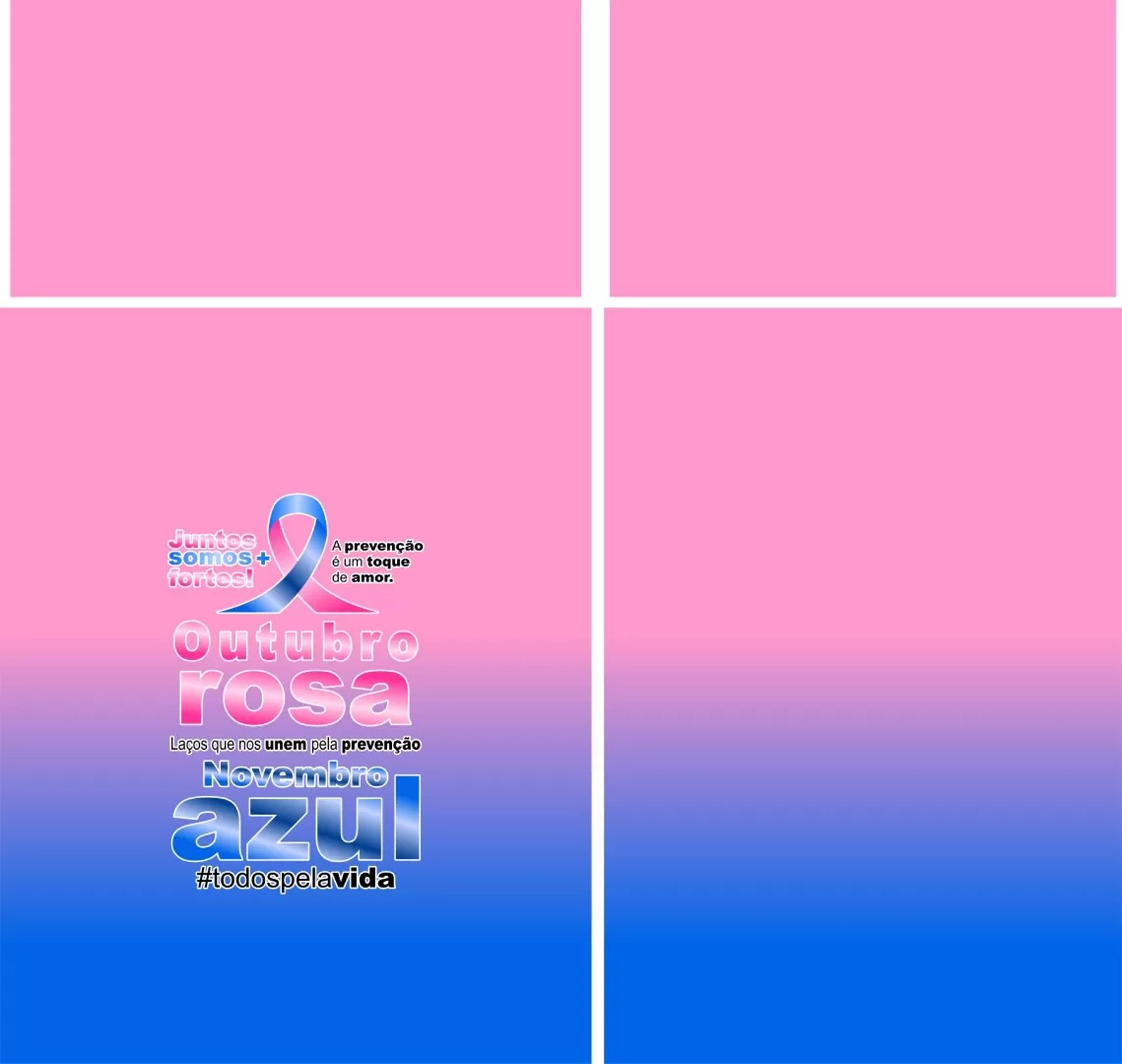 Arte Vetor Camisa Outubro Rosa Novembro Azul 2023 M11