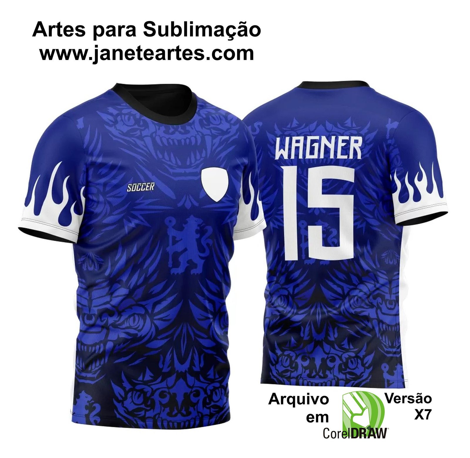 Arte Vetor Camisa Para InterClasse Ossos Dragão Chelsea 2023 M2