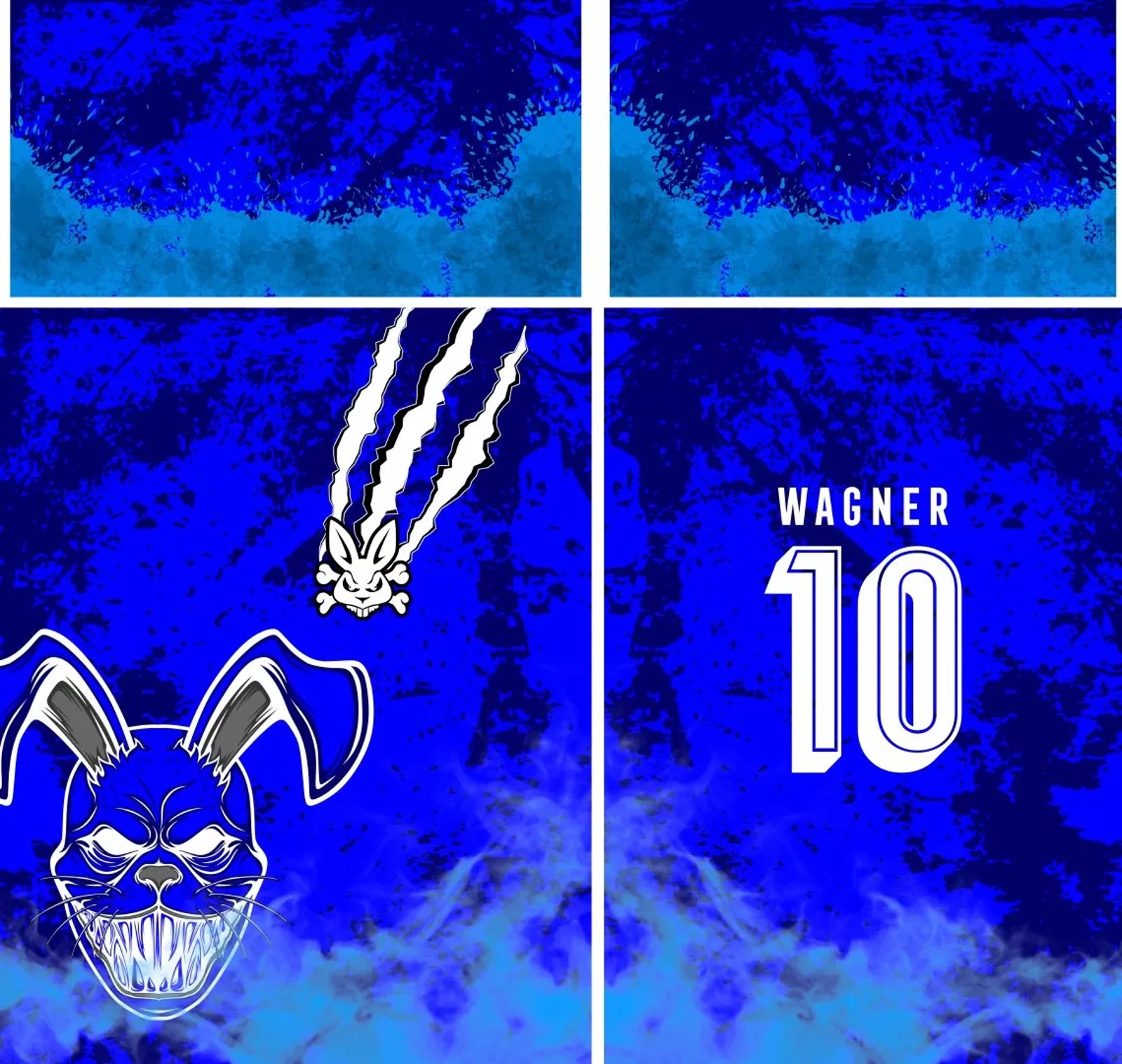 Arte Vetor Camisa Para InterClasse Azul Coelho Game Feroz 2023