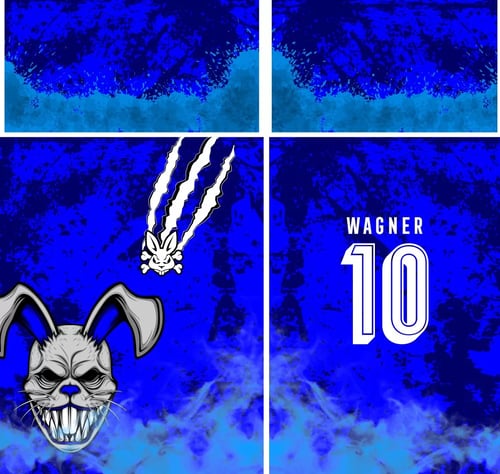Arte Vetor Camisa Para InterClasse Azul Coelho Game Feroz 2023 M2