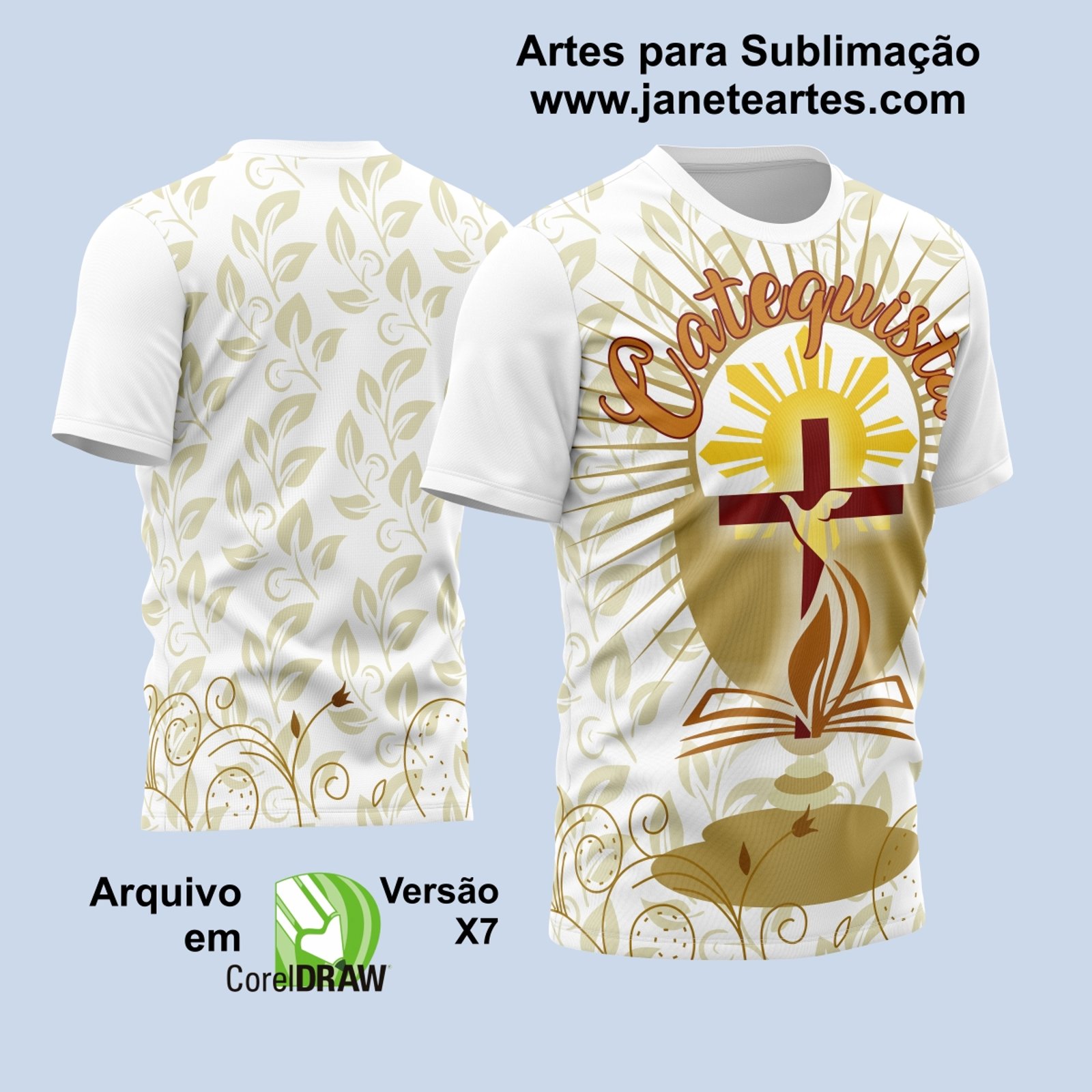Arte Vetor Camisa Igreja Igreja Católica Crisma 2023 Modelo 2