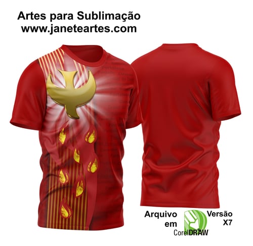 Arte Vetor Camisa Igreja Igreja Católica Crisma 2023 Modelo 3
