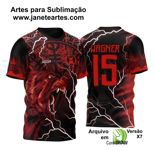 Arte Vetor Camisa Para InterClasse Urso Feroz Celta 2023 Modelo 2