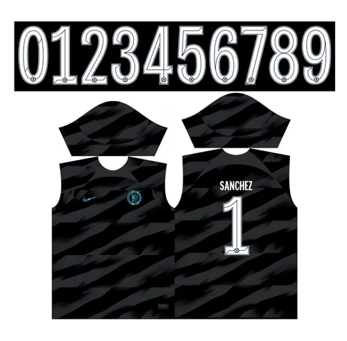 Arte Vetor Camisa Chelsea Goleiro 2023-24