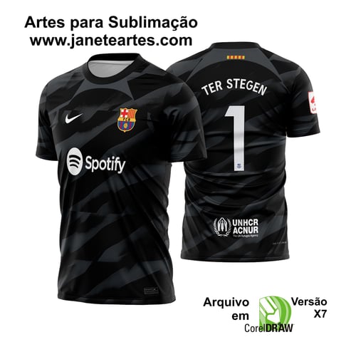 Arte Vetor Camisa Barcelona Goleiro 2023-24