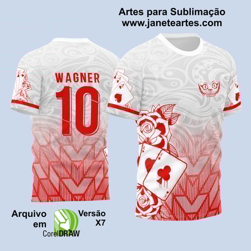 Arte Vetor Camisa InterClasse Carta Naipe 2023 Branca Modelo 2 Arte Vetor Camisa InterClasse Carta Naipe 2023 Branca Modelo 2