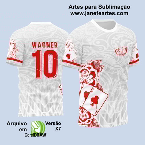 Arte Vetor Camisa InterClasse Carta Naipe 2023 Branca Modelo 3 Arte Vetor Camisa InterClasse Carta Naipe 2023 Branca Modelo 3