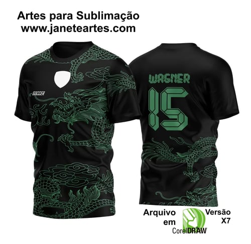 Arte Vetor Camisa Para InterClasse Dragões Verde M002 2023 Arte Vetor Camisa Para InterClasse Dragões Verde M002 2023