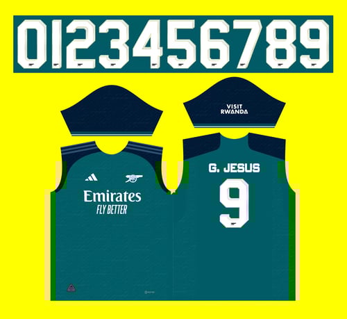 Arte Vetor Camisa Arsenal Terceira 2023-24 Arte Vetor Camisa Arsenal Terceira 2023-24