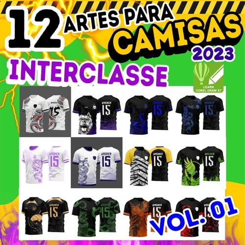 Pack 12 Artes Vetor Camisa Para InterClasse 2023 Pack 12 Artes Vetor Camisa Para InterClasse 2023