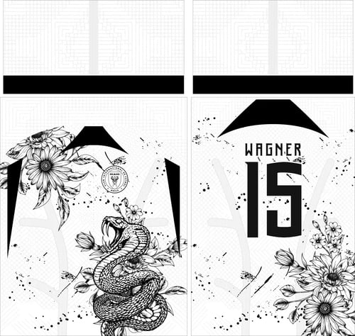 Arte Vetor Camisa Inter de Miami Conceito Tropical 2023 Arte Vetor Camisa Inter de Miami Conceito Tropical 2023