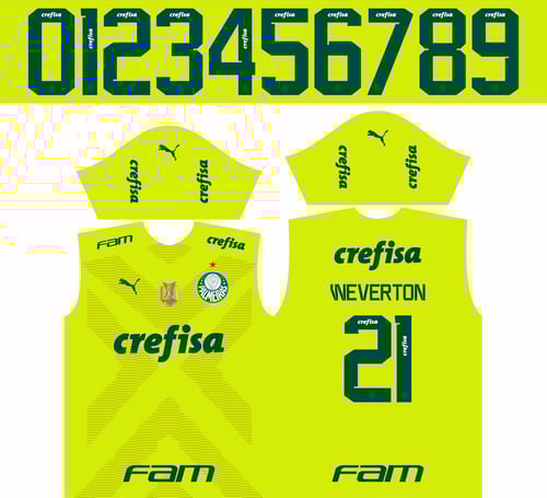 Arte Vetor Camisa Time Palmeiras Goleiro 2023 Arte Vetor Camisa Time Palmeiras Goleiro 2023