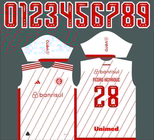 Arte Vetor Camisa Time Internacional Reserva 2023
