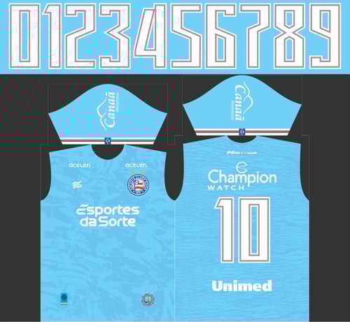 Arte Vetor Camisa Time Bahia Terceira 2023