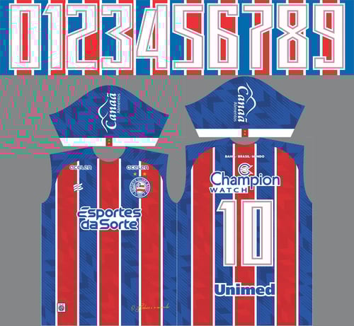 Arte Vetor Camisa Time Bahia Reserva 2023-24