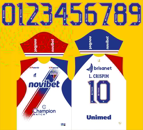 Arte Vetor Camisa Time Fortaleza Reserva 2023-24