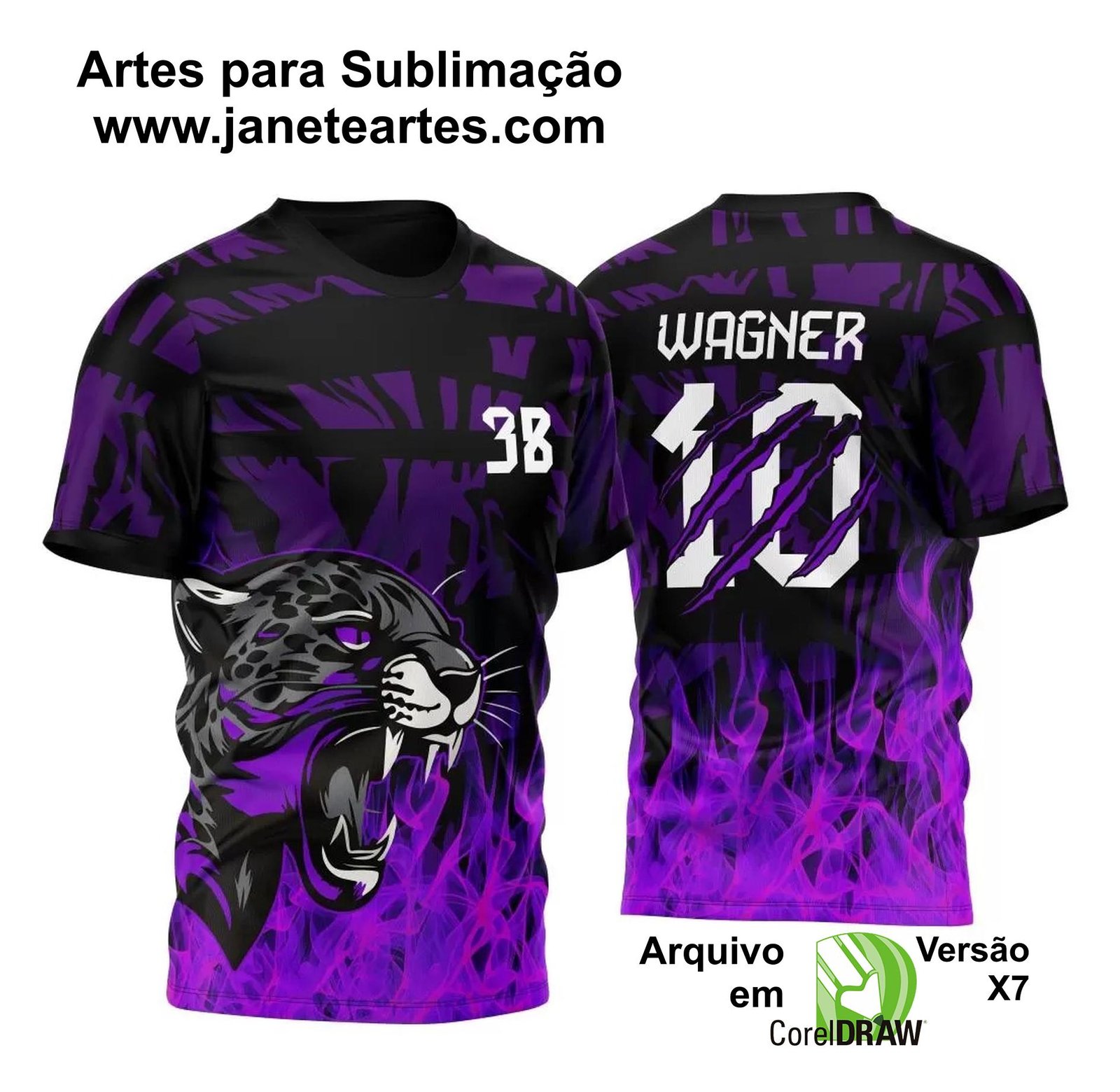 Arte Vetor Camisa InterClasse Pantera Negra 2024