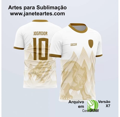 InterClasse Arte Vetor Camisa 2023 Pantera Dourada InterClasse Arte Vetor Camisa 2023 Pantera Dourada