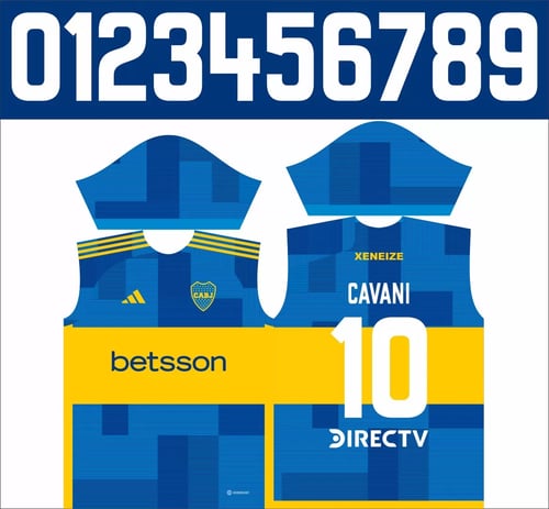 Arte Vetor Camisa Time Boca Juniors Titular 2023-24 x7