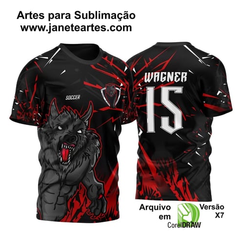 Arte Vetor Camisa InterClasse Lobo Arte Vetor Camisa InterClasse Lobo