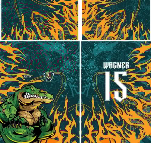 Arte Vetor Camisa InterClasse Aligator - Crocodilo 2024 Arte Vetor Camisa InterClasse Aligator - Crocodilo 2024