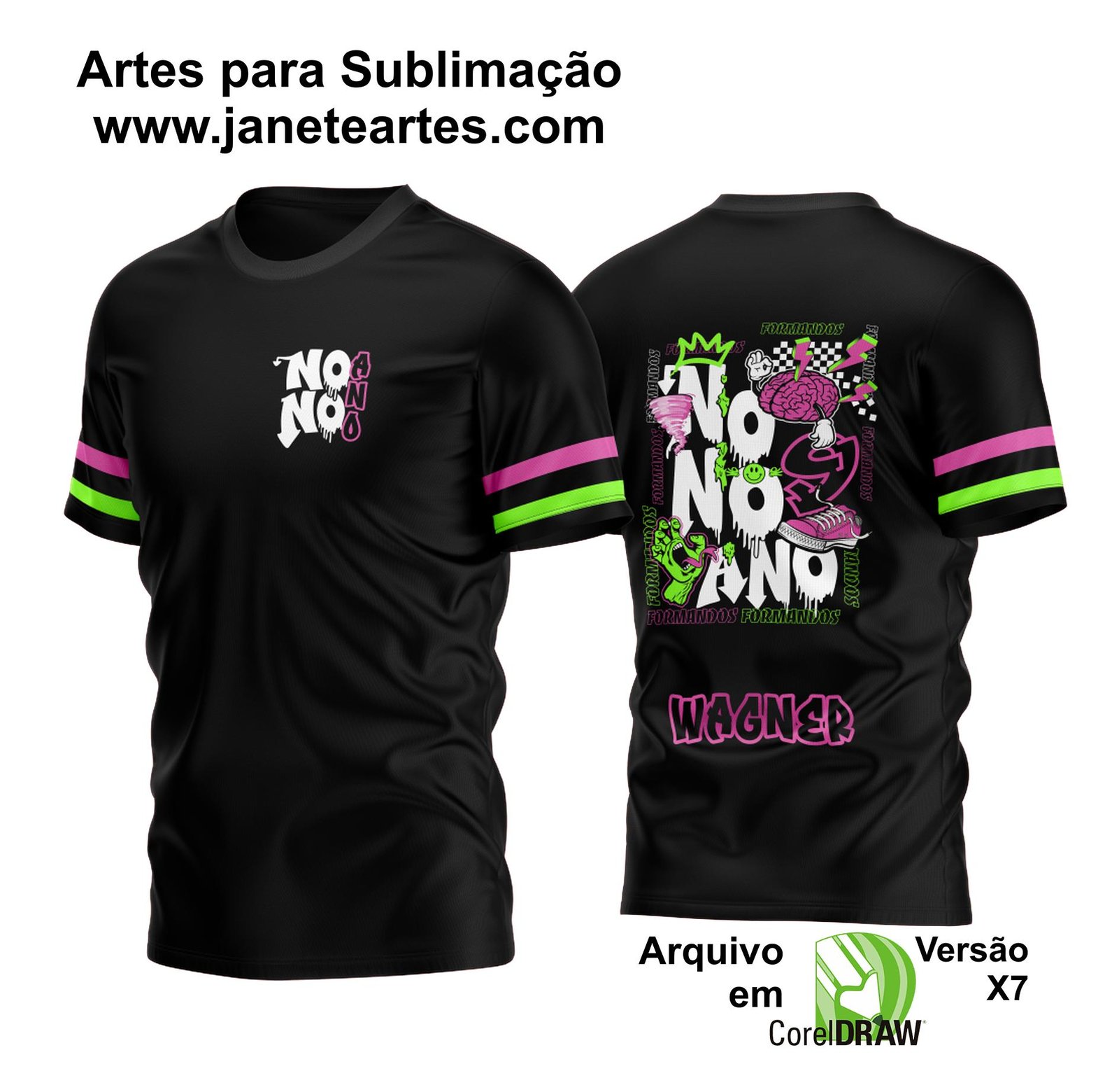 Arte Vetor Camisa Nono Ano 2024