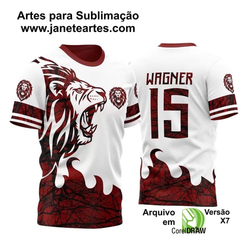 Arte Vetor Camisa InterClasse Leão 2024 Arte Vetor Camisa InterClasse Leão 2024