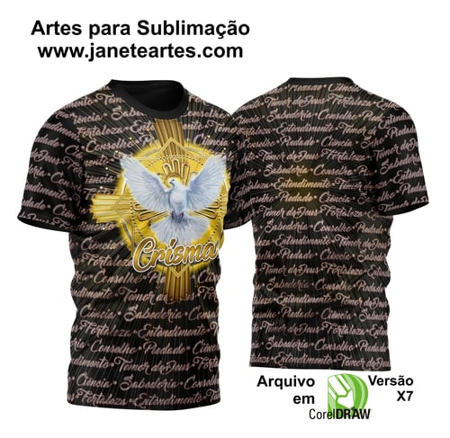 Arte Vetor Camisa Igreja Igreja Católica Crisma 2023 Modelo 12 Arte Vetor Camisa Igreja Igreja Católica Crisma 2023 Modelo 12