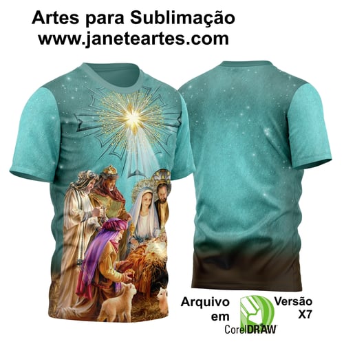 Arte Vetor Camisa Natal Sagrada Família 2023 Modelo 02 Arte Vetor Camisa Natal Sagrada Família 2023 Modelo 02