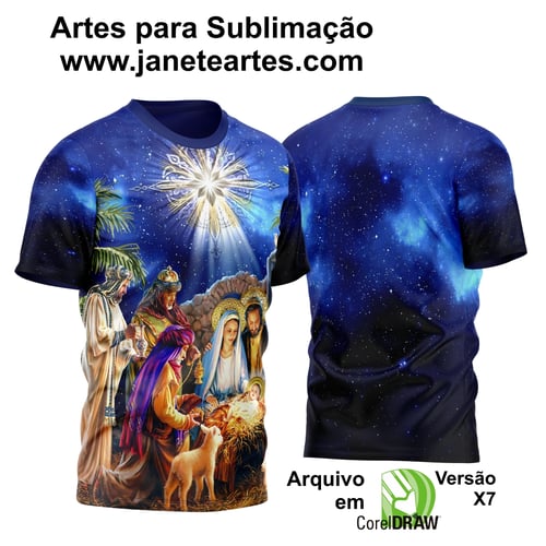 Arte Vetor Camisa Natal Sagrada Família 2023 Modelo 03 Arte Vetor Camisa Natal Sagrada Família 2023 Modelo 03