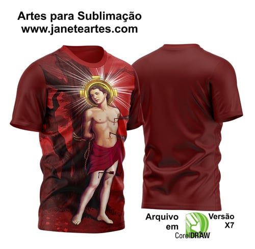 Arte Vetor Camisa São Sebastião 2024 Arte Vetor Camisa São Sebastião 2024