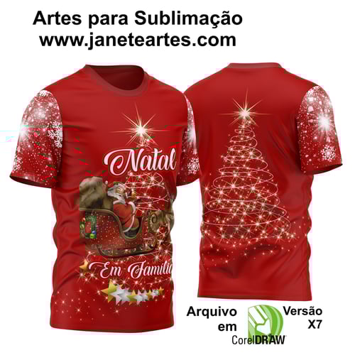 Arte Vetor Camisa Natalina - Natal em Família 2023 2024 Modelo 02 Arte Vetor Camisa Natalina - Natal em Família 2023 2024 Modelo 02
