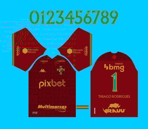 Arte Vetor Camisa Vasco da Gama Terceira III 2022-23 Arte Vetor Camisa Vasco da Gama Terceira III 2022-23