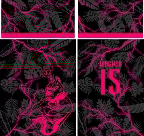 InterClasse Arte Vetor Camisa 2025 PitBull Raios Rosa InterClasse Arte Vetor Camisa 2025 PitBull Raios Rosa